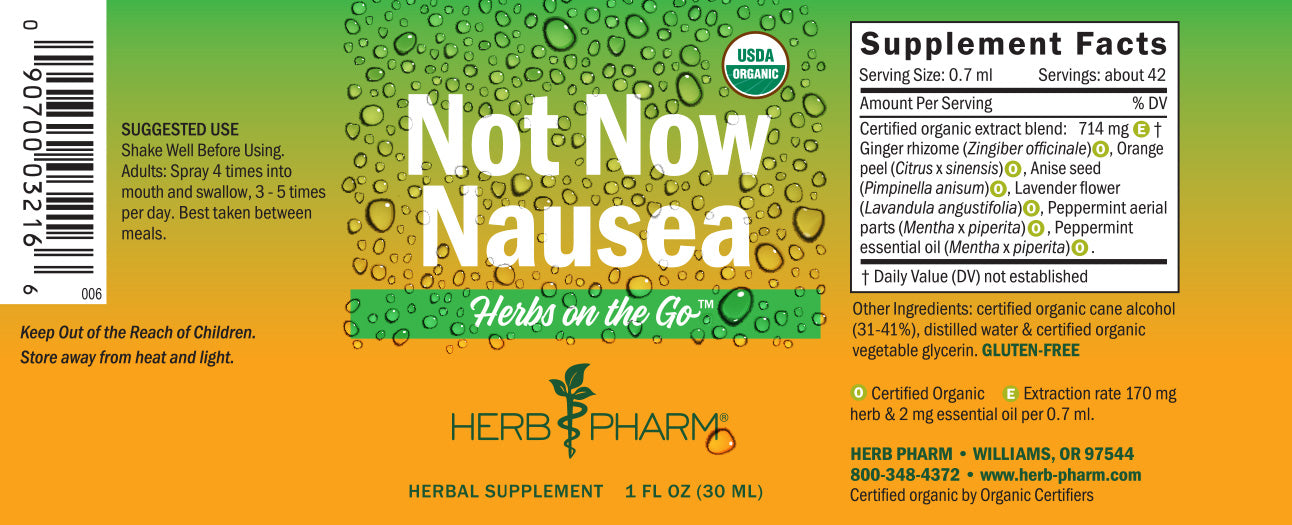Herbs on the Go: Not Now Nausea™