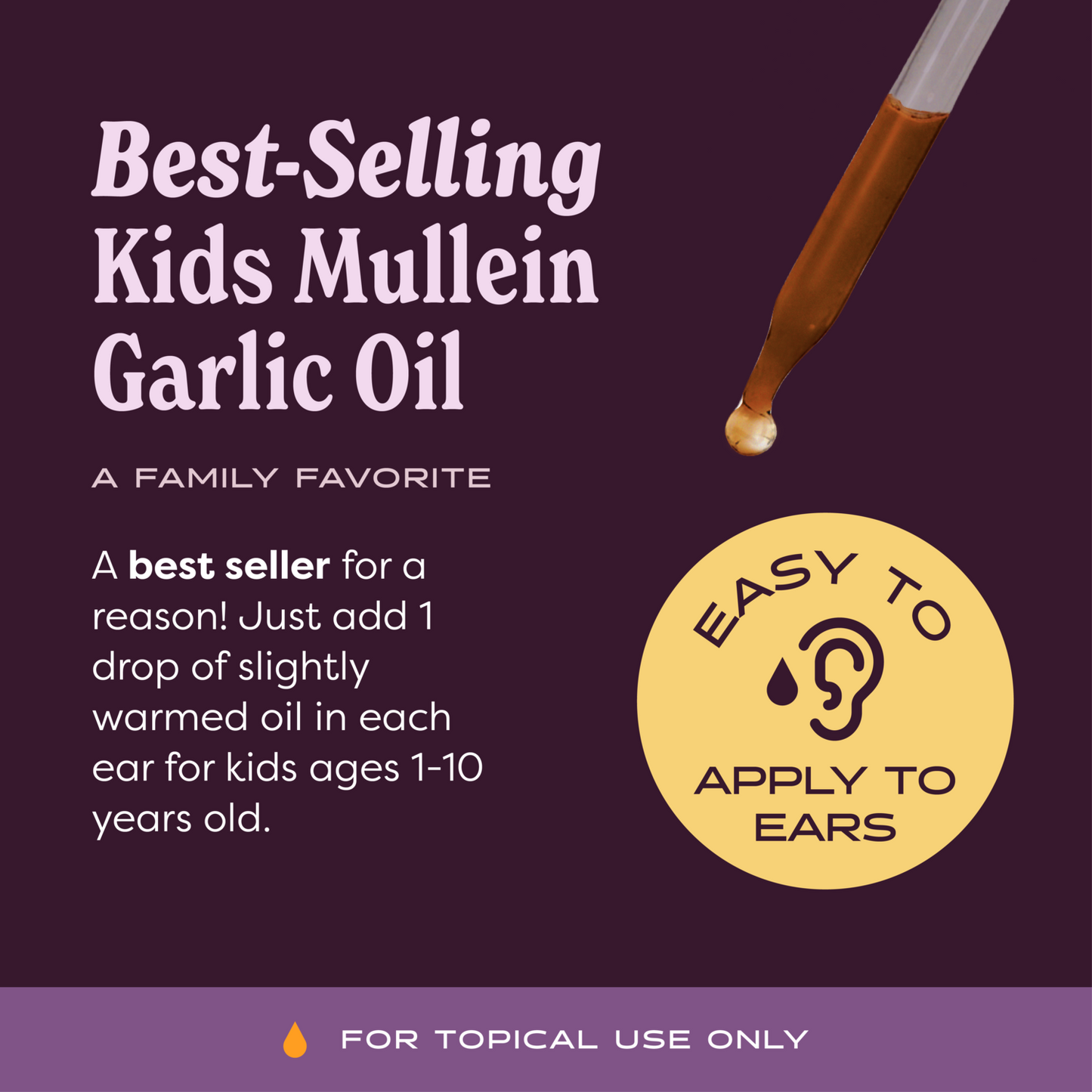 Kids Mullein Garlic Oil