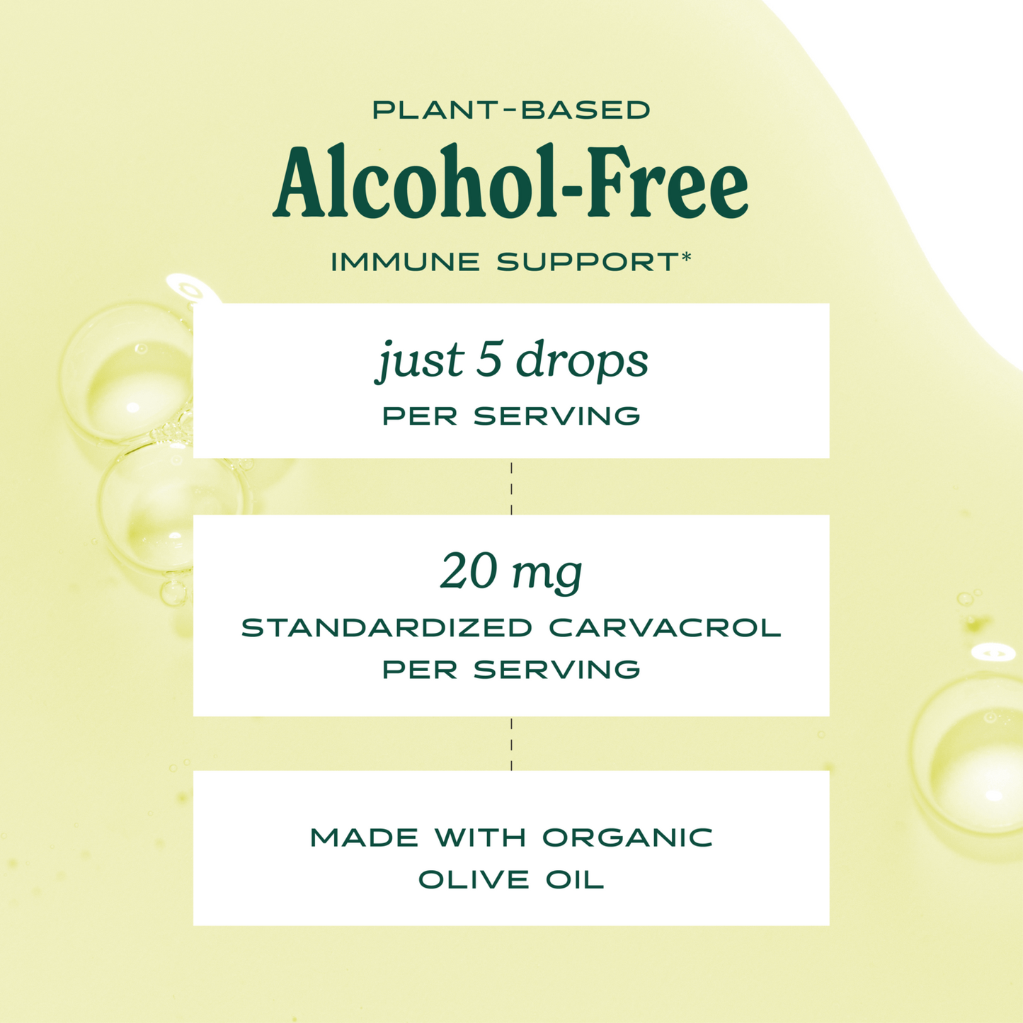Alcohol-free alternative for immune support