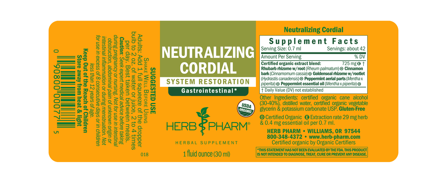 Neutralizing Cordial