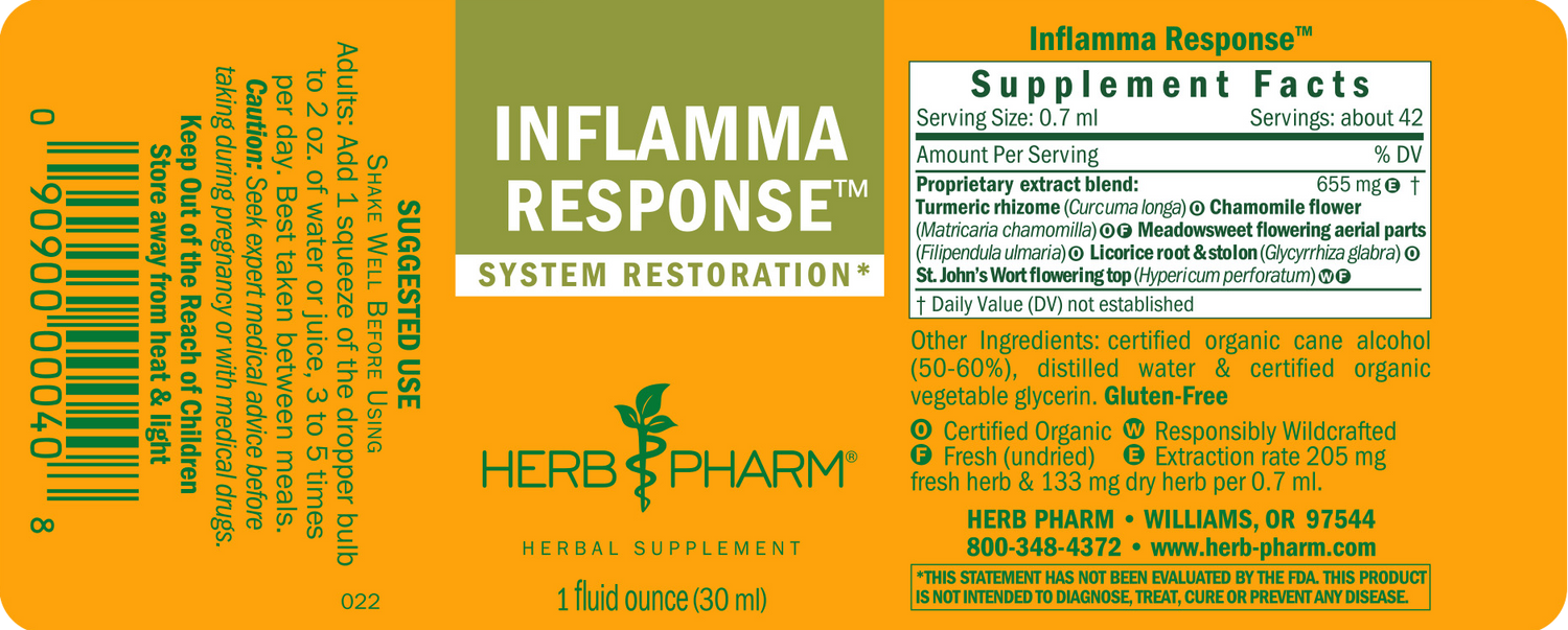 Inflammex Inflamma Response™ Liquid Herbal Extract | Herb Pharm