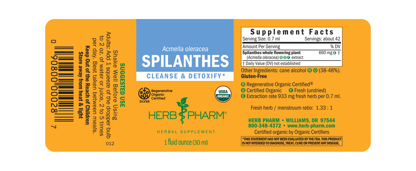 Spilanthes, Regenerative Organic Certified®