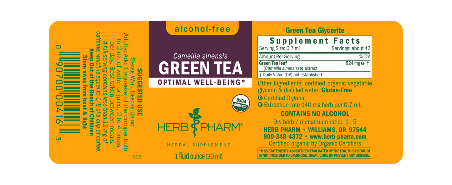 Green Tea, Alcohol-Free