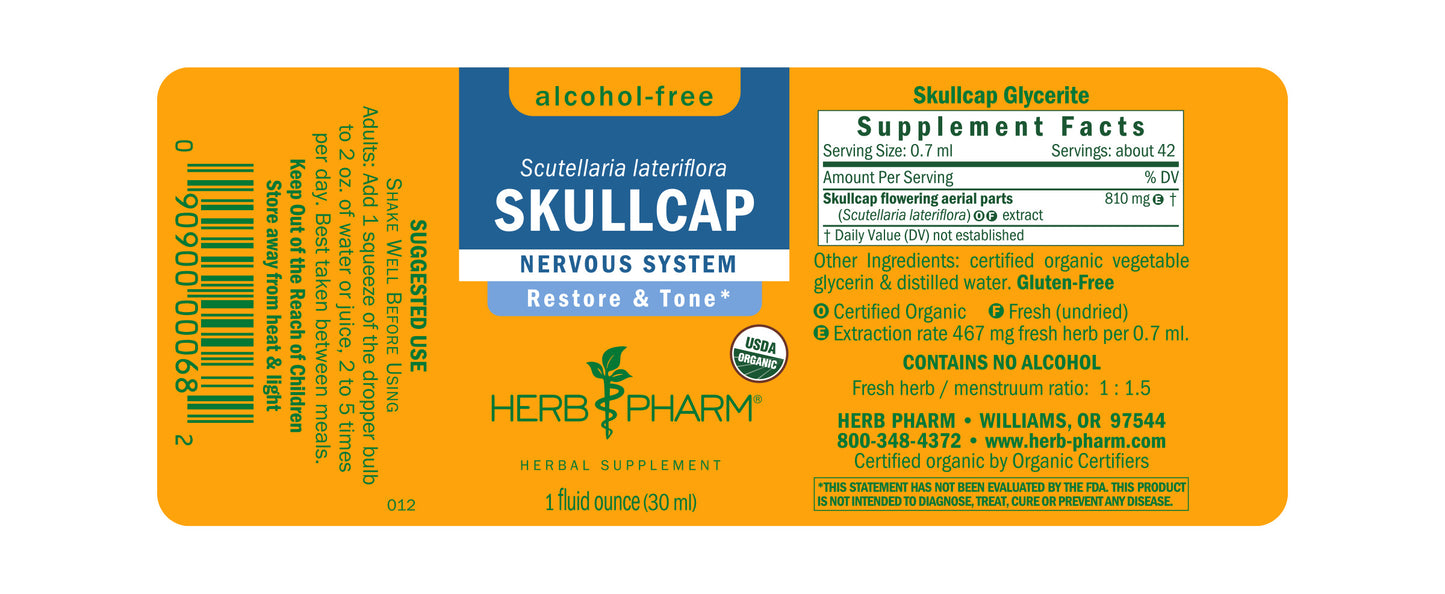 Skullcap, Alcohol-Free