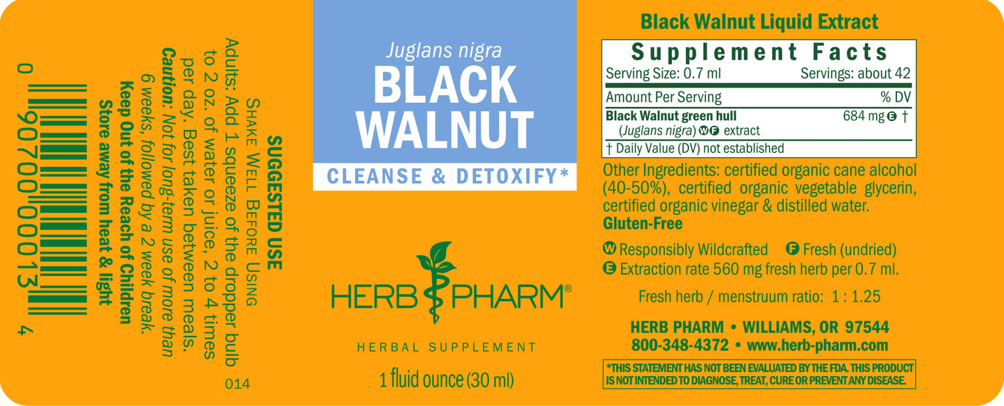 black walnut natural herbicide Herb Pharm Black Walnut Herbal Extract