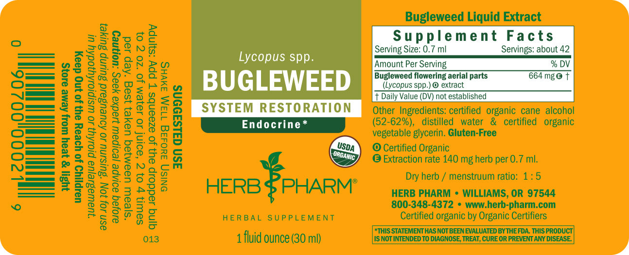 bugleweed herbicide Herb Pharm Bugleweed