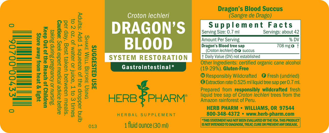 Dragon's Blood Liquid Herbal Extract | Herb Pharm Dragon's Blood Liquid Herbal Extract | Herb Pharm