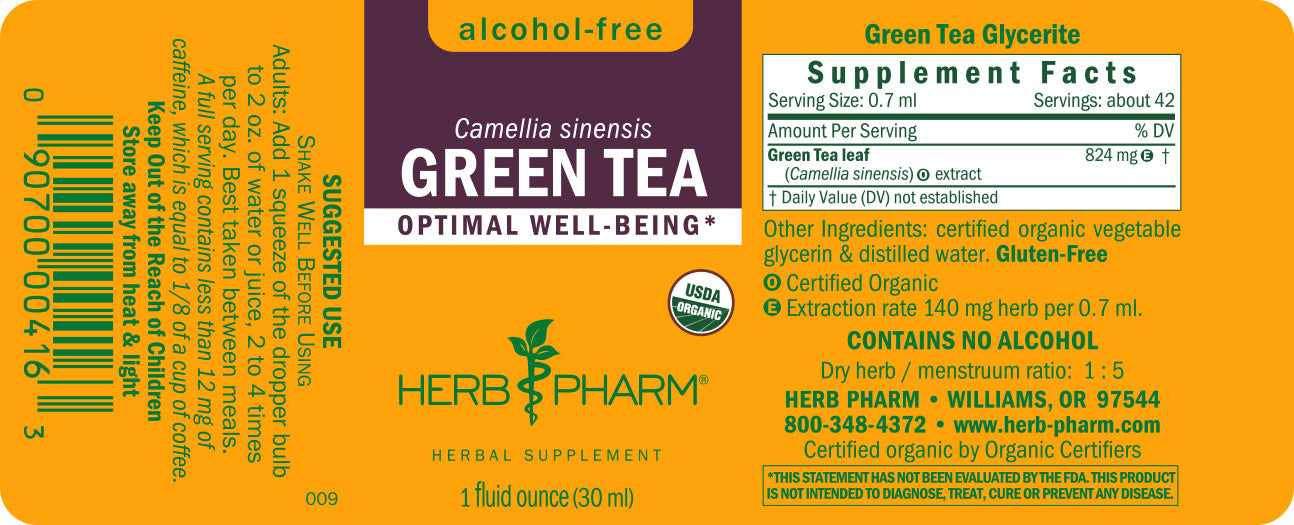 Green Tea, Alcohol-Free