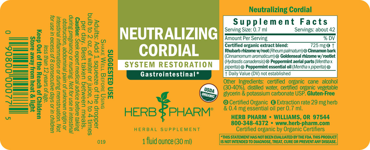 Neutralizing Cordial