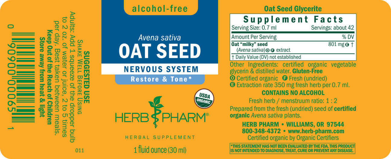 Oat Seed, Alcohol-Free